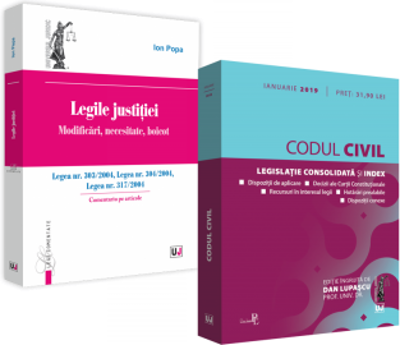Pachet Legile justitiei si Codul civil ianuarie 2019 - Ion Popa, Dan Lupascu