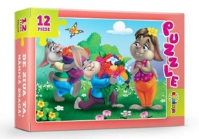 Puzzle. De ziua ta, mamica draga!, 12 piese