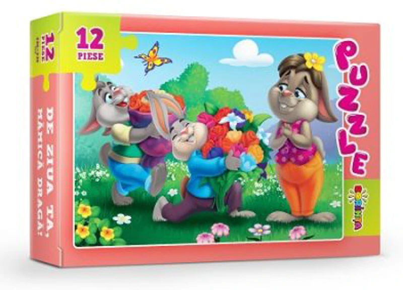 Puzzle. De ziua ta, mamica draga!, 12 piese
