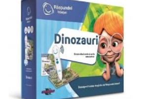 Pachet Carte interactiva si Creion Raspundel Istetel. Dinozauri