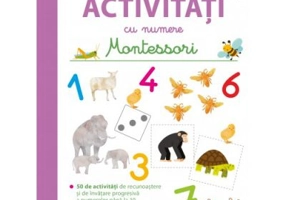 Prima mea carte de activitati cu numere de la 3 la 6 ani. Montessori.