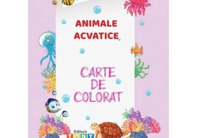 Carte de colorat. Animale acvatice