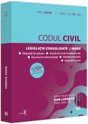 Codul civil Mai 2023. Editie tiparita pe hartie alba