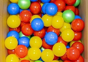 Mingiute plastic, 7 cm, 40 buc. / set