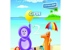 Carte de colorat cu abtibilduri. Cifre