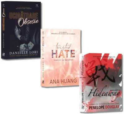 Pachet 3 carti: Hideaway, Twisted Hate si Ucigatoare obsesie - Penelope Douglas, Ana Huang, Danielle Lori