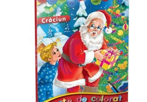 Carte de colorat. Mos Craciun