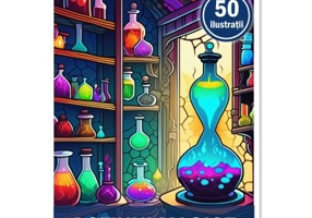 Carte de colorat, 50 de ilustratii, Potiuni magice