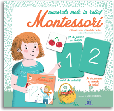Numerele mele in relief Montessori