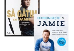 Set 2 carti Sa gatim cu Jamie Oliver