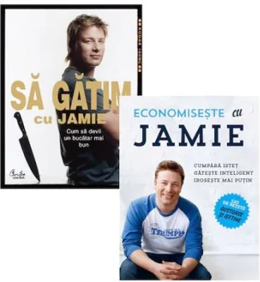 Set 2 carti Sa gatim cu Jamie Oliver