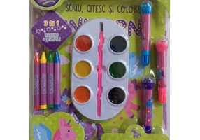 Scriu, citesc si colorez - Unicorni