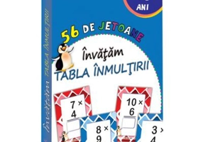 56 de jetoane. Invatam tabla inmultirii