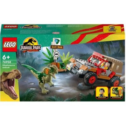 LEGO Jurassic World. Ambuscada dinozaurului Dilophosaurus 76958, 211 piese