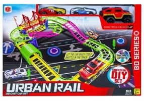 Pista cu masina si baterii