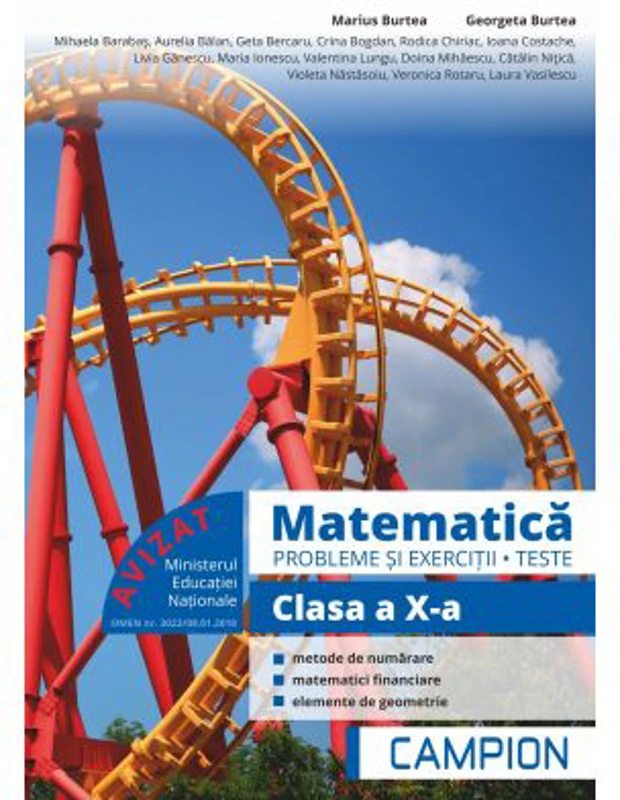 Matematica. Probleme si exercitii, teste pentru clasa a 10-a - Marius Burtea