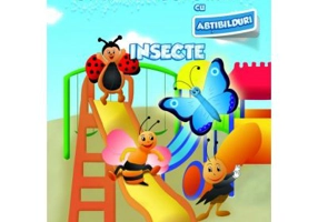 Carte de colorat cu abtibilduri. Insecte