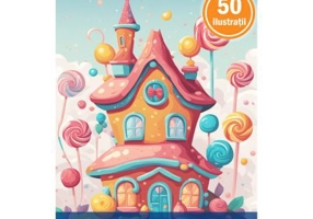 Carte de colorat cu 50 de ilustratii, Case Dulci