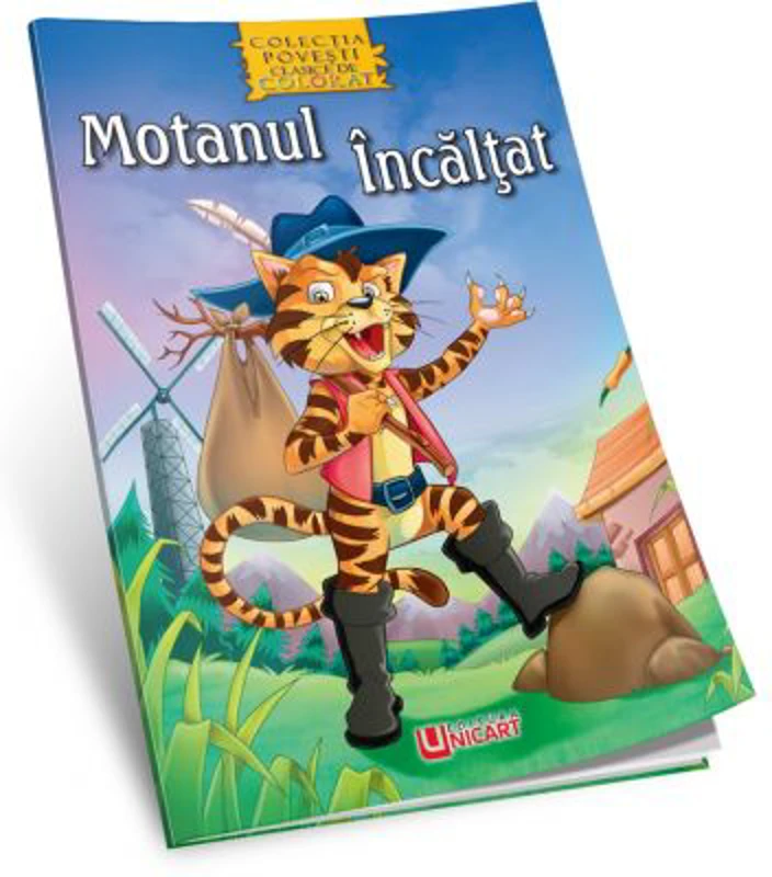 Motanul incaltat. Povesti clasice de colorat