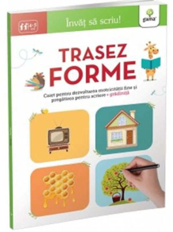 Invat sa scriu! Trasez forme 4-5 ani