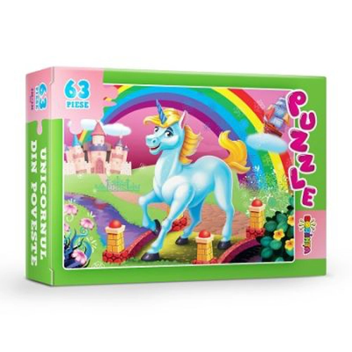 Puzzle. Unicornul din poveste, 63 piese