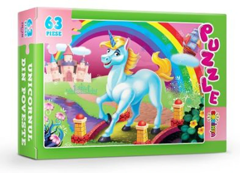 Puzzle. Unicornul din poveste, 63 piese