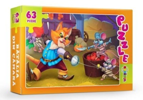 Puzzle. Batalia din camara, 63 piese