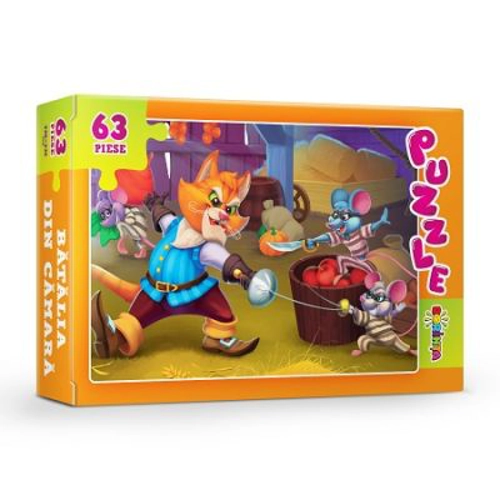 Puzzle. Batalia din camara, 63 piese