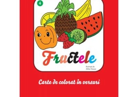 Fructele - carte de colorat
