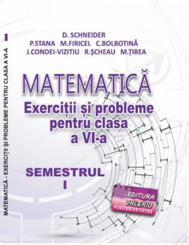 Matematica. Exercitii si probleme pentru clasa a 6-a, semestrul 1 - Delia Schneider