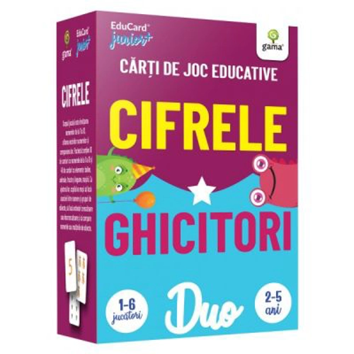 Cifrele. Ghicitori. Carti de joc educative Duo Card
