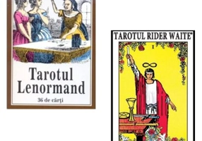 Pachet format din 2 seturi de carti Tarot, Rider Waite, Tarotul Lenormand