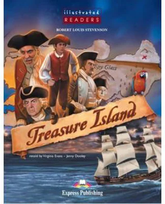 Literatura adaptata pentru copii benzi desenate Treasure Island - Virginia Evans