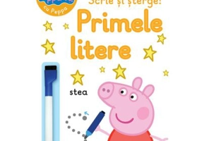 Peppa Pig. Exerseaza cu Peppa. Scrie si sterge! Primele litere