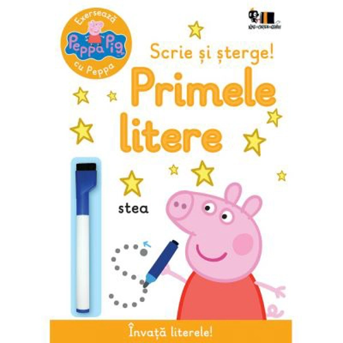 Peppa Pig. Exerseaza cu Peppa. Scrie si sterge! Primele litere