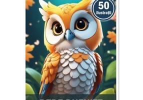 Carte de colorat, 50 de ilustratii, Bebe bufnite
