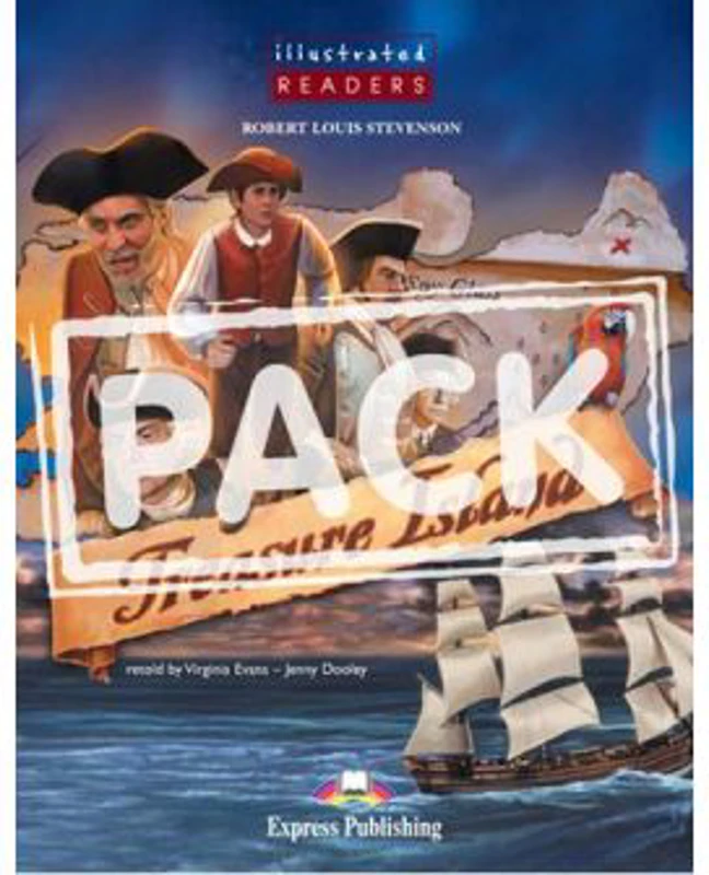 Literatura adaptata pentru copii benzi desenate Treasure Island. Set cu audio CD - Virginia Evans