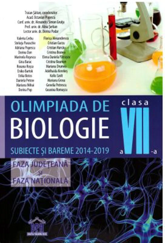 Olimpiada de biologie Clasa a 7-a. Subiecte si bareme 2014-2019, faza judeteana si faza nationala