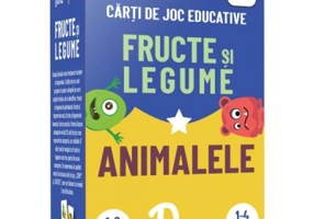 DuoCard. Fructe si legume, Animalele. Carti de joc educative