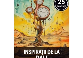 Carte de colorat pentru adulti, 25 de ilustratii, Dali