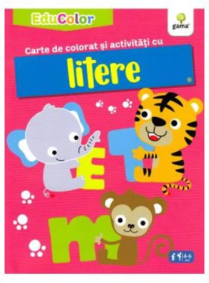 Carte de colorat si activitati cu litere