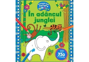 In adancul junglei. Coloreaza dupa numere + Abtibilduri