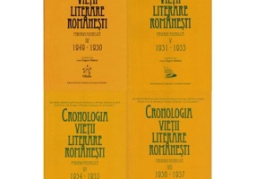 Cronologia vietii literare romanesti. Perioada postbelica (1949-1957), volumele 4-7