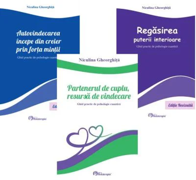 Pachet 3 carti Niculina Gheorghita: Partenerul de cuplu, Regasirea puterii interioare si Autovindecarea incepe din creier
