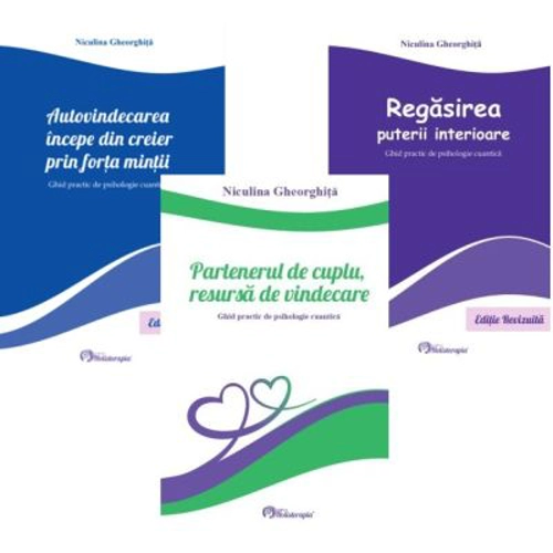 Pachet 3 carti Niculina Gheorghita: Partenerul de cuplu, Regasirea puterii interioare si Autovindecarea incepe din creier