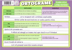 Pliant Ortograme. Clasa a 3-a, limba romana