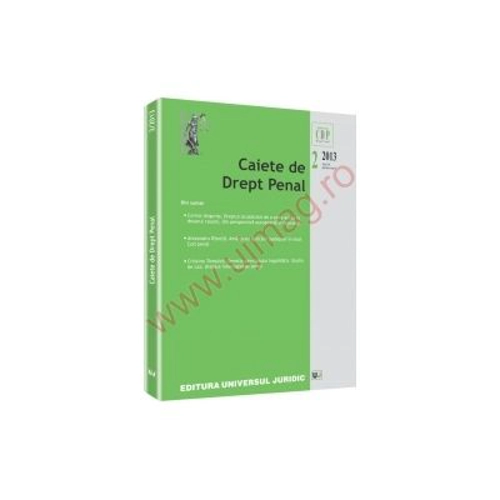 Caiete de Drept Penal nr. 2/2013