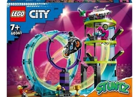 LEGO City. Provocarea suprema de cascadorii pe motocicleta 60361, 385 piese