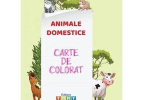 Carte de colorat. Animale domestice