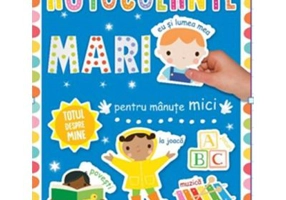 Autocolante mari pentru manute mici. Totul despre mine